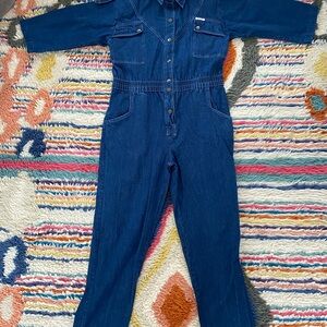 Vintage Blue Denim Jumpsuit